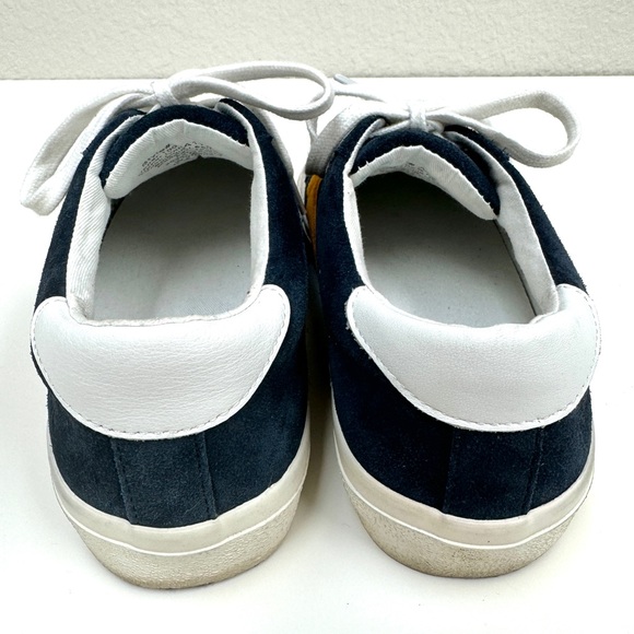 Madewell Sidewalk Suede Low Top Sneaker Navy/Gold Women’s Size 7 Nightfall - Picture 10 of 10